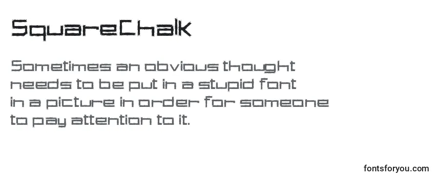 SquareChalk Font