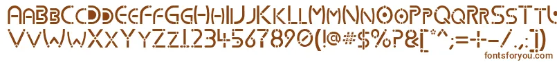 Kharnorric-fontti – ruskeat fontit valkoisella taustalla