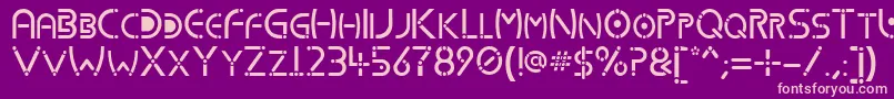 Kharnorric Font – Pink Fonts on Purple Background