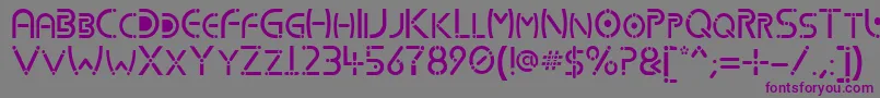 Kharnorric Font – Purple Fonts on Gray Background