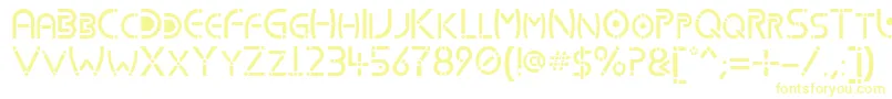Шрифт Kharnorric – жёлтые шрифты