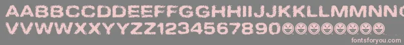 SinderFreebieFinal Font – Pink Fonts on Gray Background