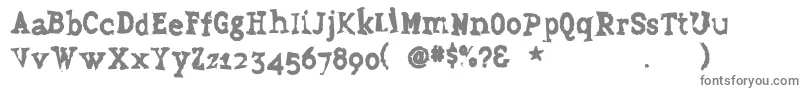 Шрифт Grudge – серые шрифты на белом фоне