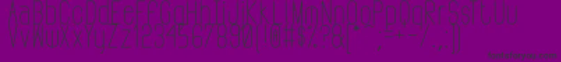 PudahuelSans Font – Black Fonts on Purple Background