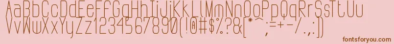 PudahuelSans Font – Brown Fonts on Pink Background