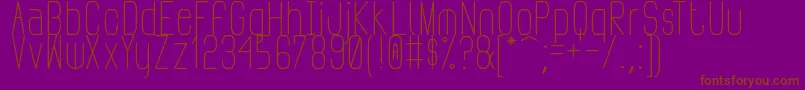 PudahuelSans Font – Brown Fonts on Purple Background