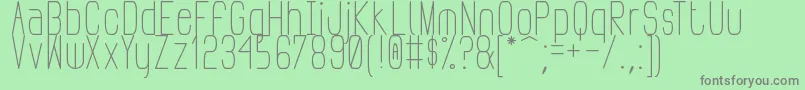PudahuelSans Font – Gray Fonts on Green Background