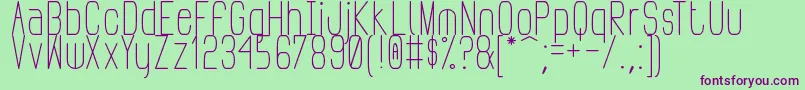 PudahuelSans Font – Purple Fonts on Green Background