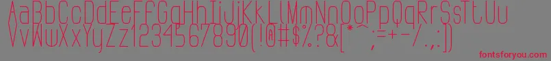PudahuelSans Font – Red Fonts on Gray Background