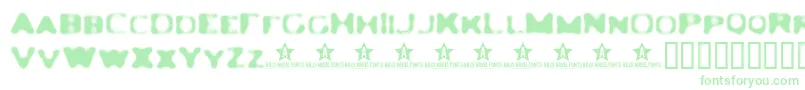 Ledlight Font – Green Fonts on White Background