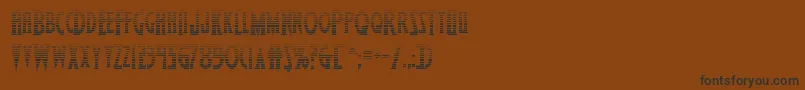 Шрифт Wolfsbane2iigrad – чёрные шрифты на коричневом фоне