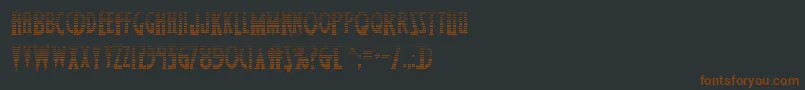 フォントWolfsbane2iigrad – 黒い背景に茶色のフォント