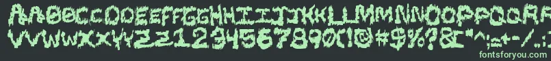 BlackShirtSlimeTrail Font – Green Fonts on Black Background