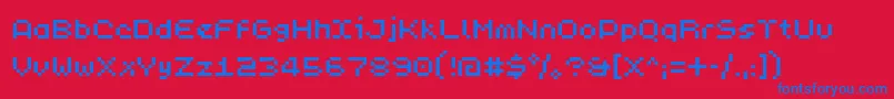 Подробнее о шрифте PixL Шрифт PixL – синие шрифты на красном фоне