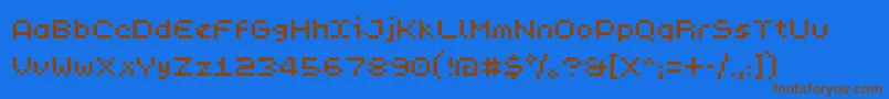 Подробнее о шрифте PixL Шрифт PixL – коричневые шрифты на синем фоне