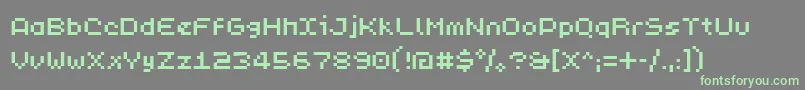 More about PixL Font PixL Font – Green Fonts on Gray Background