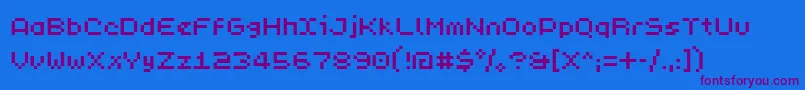 Más sobre la fuente PixL fuente PixL – Fuentes Moradas Sobre Fondo Azul