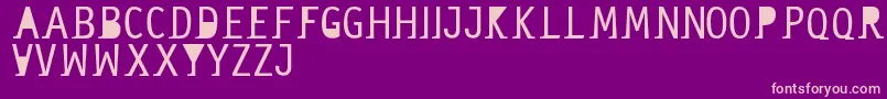 fuente Sanserif – Fuentes Rosadas Sobre Fondo Morado