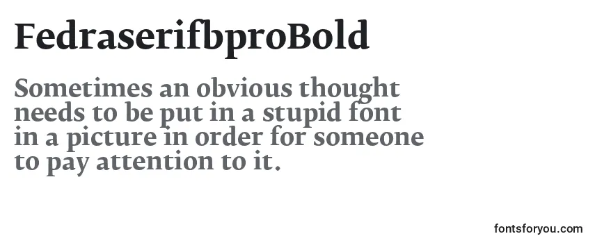 FedraserifbproBold Font