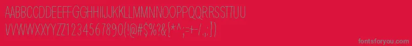 ThinKing Font – Gray Fonts on Red Background