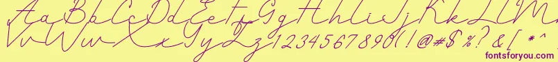 Подробнее о шрифте Romantic Шрифт Romantic – фиолетовые шрифты на жёлтом фоне