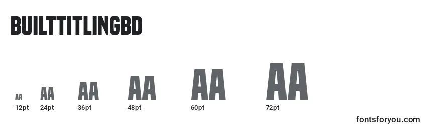 BuiltTitlingBd Font Sizes
