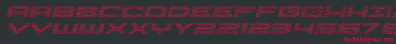 Pocketball3Dital Font – Red Fonts on Black Background