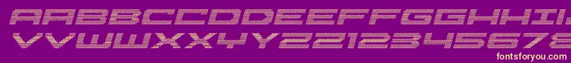 Pocketball3Dital Font – Yellow Fonts on Purple Background