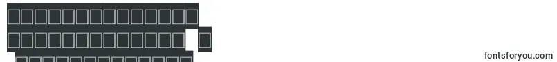 フォントShakeItOffHollowInverse – 中国の文字（簡体字）