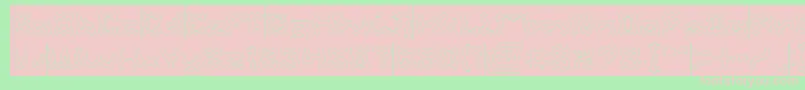 ShakeItOffHollowInverse Font – Pink Fonts on Green Background