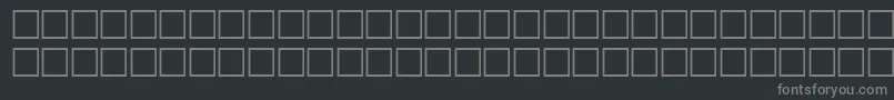 フォントGldfwf – 黒い背景に灰色の文字