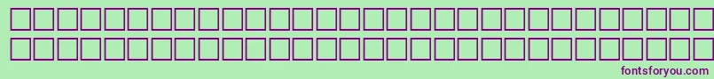 Gldfwf Font – Purple Fonts on Green Background