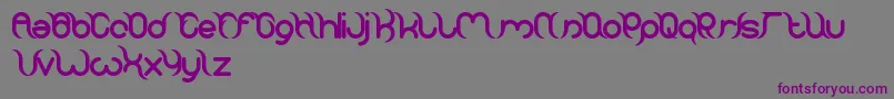 Шрифт FrankensteinMonster – фиолетовые шрифты на сером фоне