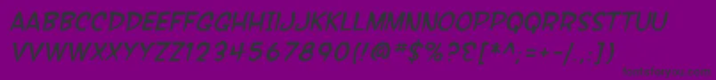 SfWonderComicItalic Font – Black Fonts on Purple Background