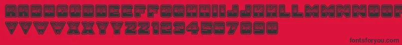 SunsetGp Font – Black Fonts on Red Background