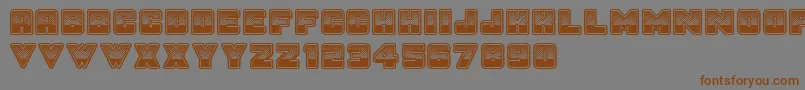 SunsetGp Font – Brown Fonts on Gray Background