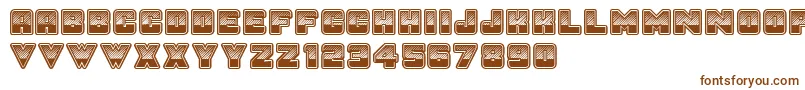 SunsetGp Font – Brown Fonts on White Background