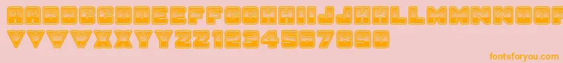 SunsetGp Font – Orange Fonts on Pink Background