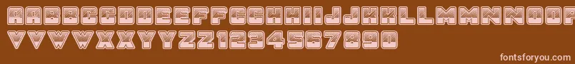 SunsetGp Font – Pink Fonts on Brown Background