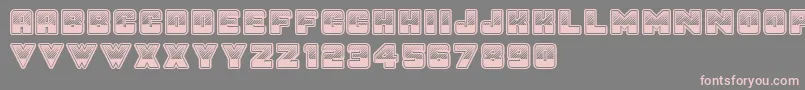 フォントSunsetGp – 灰色の背景にピンクのフォント