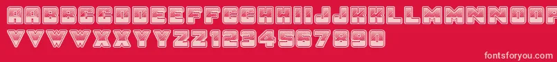 SunsetGp Font – Pink Fonts on Red Background