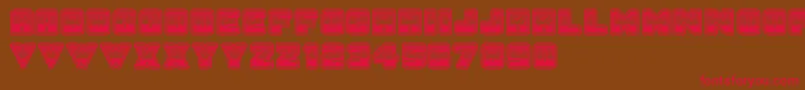 SunsetGp Font – Red Fonts on Brown Background