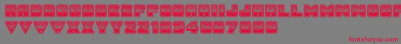 SunsetGp Font – Red Fonts on Gray Background