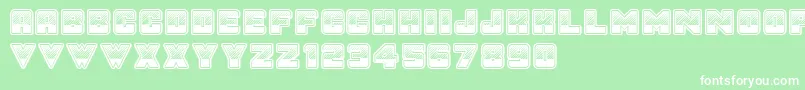 SunsetGp Font – White Fonts on Green Background