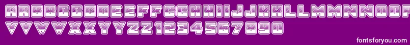 SunsetGp Font – White Fonts on Purple Background
