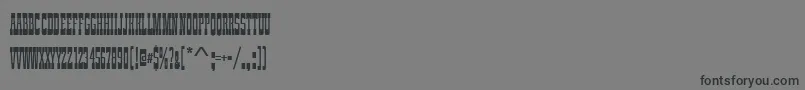 Zirkuscomd Font – Black Fonts on Gray Background