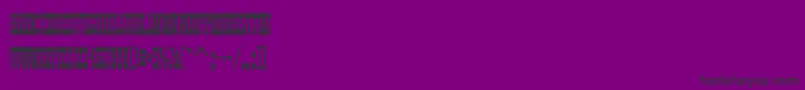 Zirkuscomd Font – Black Fonts on Purple Background
