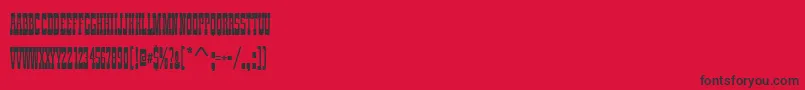 Zirkuscomd Font – Black Fonts on Red Background