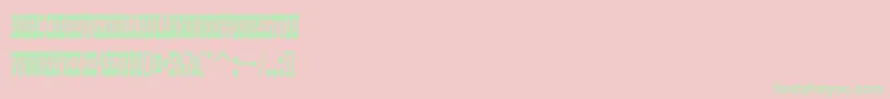 Zirkuscomd Font – Green Fonts on Pink Background