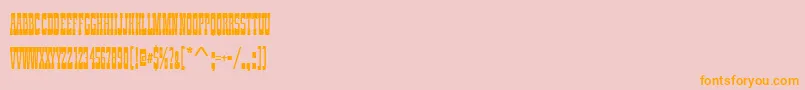 Zirkuscomd Font – Orange Fonts on Pink Background